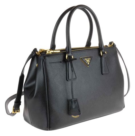 borsa prada nera saffiano lux nero